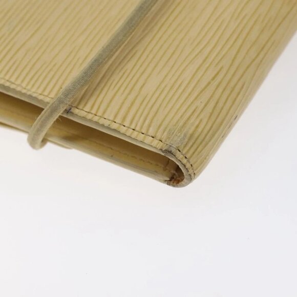 LOUIS VUITTON Epi Porte Monnaie Elastic Wallet Vanilla M6366A LV Auth 130577 - Picture 4 of 16